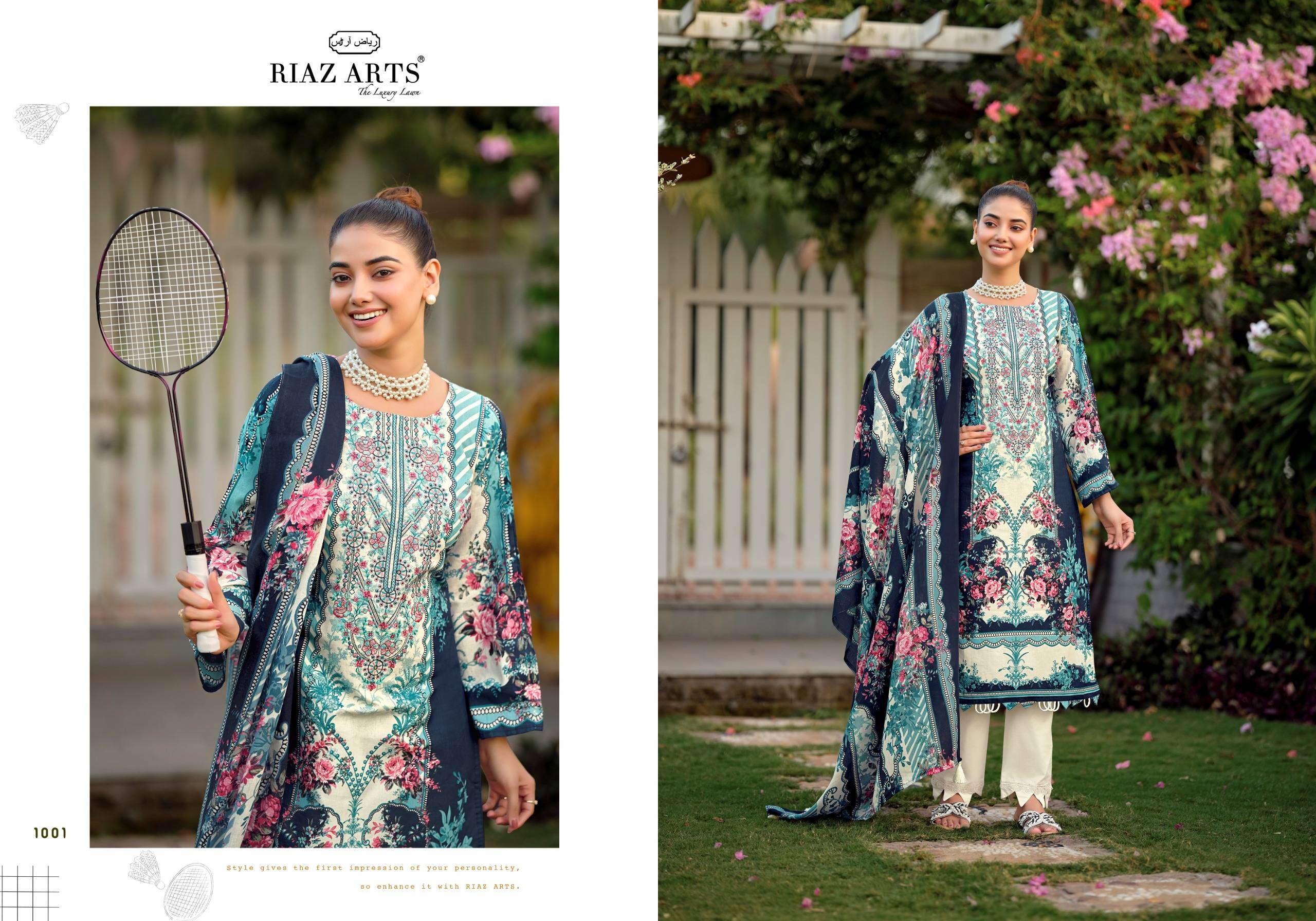 NAYRA VOL-44 By RIAZ ARTS 1001 To 1008 Series Pakistani Suits Ethnic Wear Pure Cotton Dresses At Wholesale